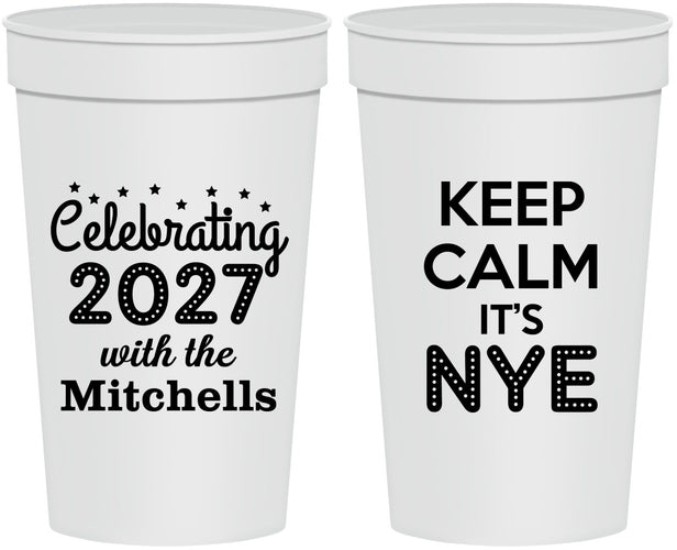 Personalized New Years 32 oz Stadium Cups - 2027 Nye | 170025