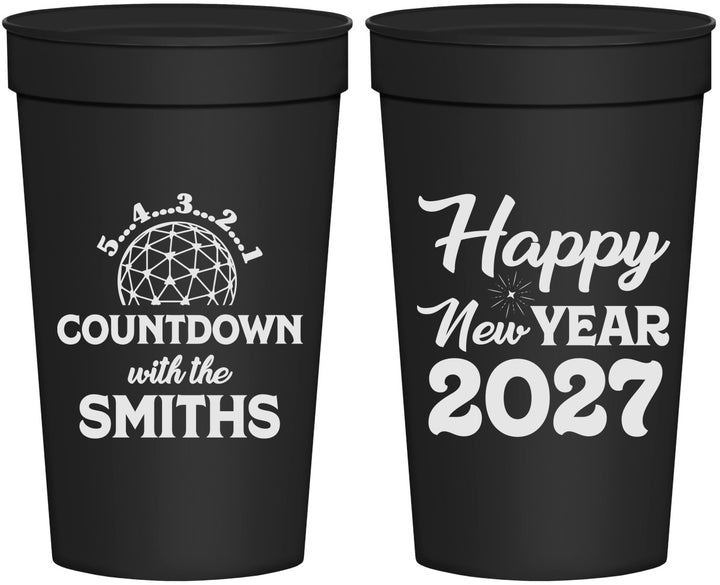 Personalized New Years 32 oz Stadium Cups - 2027 Countdown | 170026