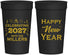 Personalized New Years 32 oz Stadium Cups - 2027 Nye Confetti | 170028
