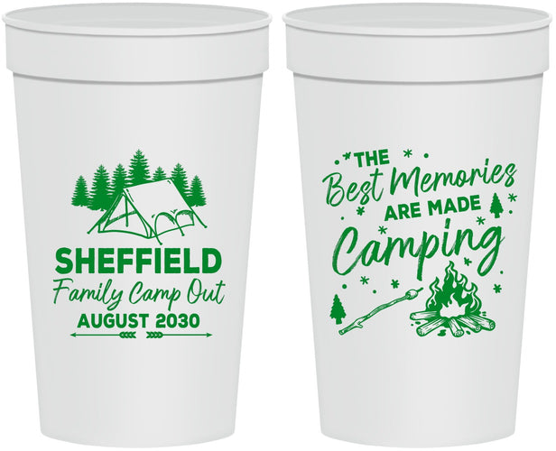 Personalized Family Vacation 32 oz Stadium Cups - Camping Park | 180015