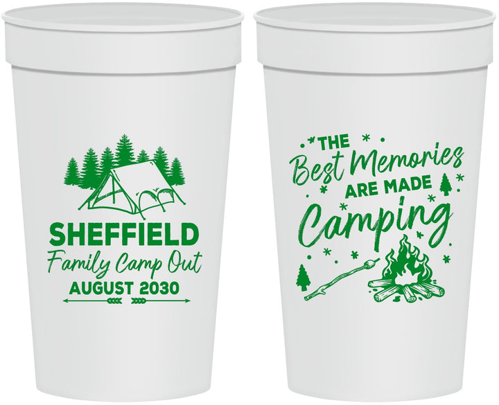 Personalized Family Vacation 32 oz Stadium Cups - Camping Park | 180015
