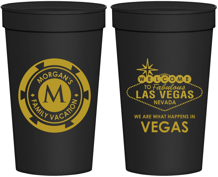 Personalized Family Vacation 32 oz Stadium Cups - Las Vegas | 180049