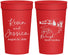 Personalized Wedding 32 oz Stadium Cups - North Carolina | 182