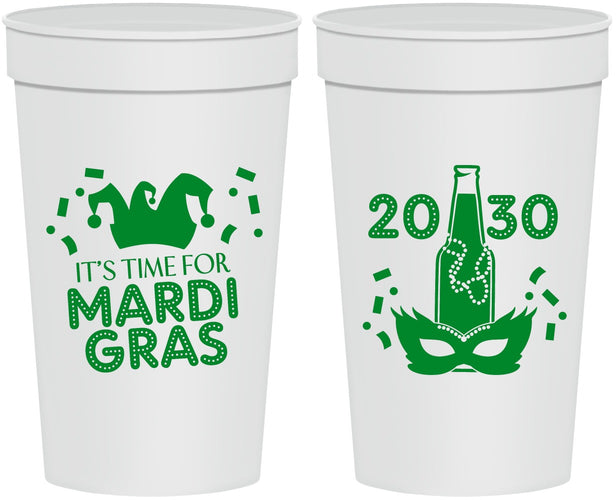 Personalized Mardi Gras 32 oz Stadium Cups - New Orleans | 190003