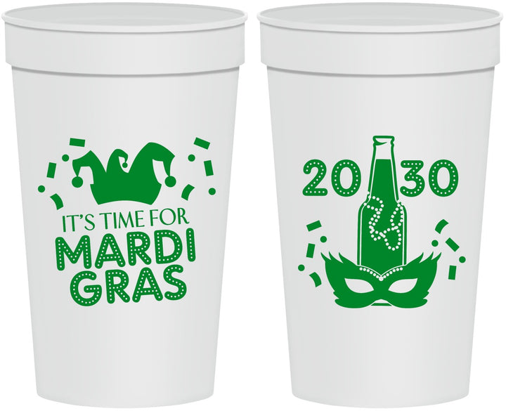 Personalized Mardi Gras 32 oz Stadium Cups - New Orleans | 190003