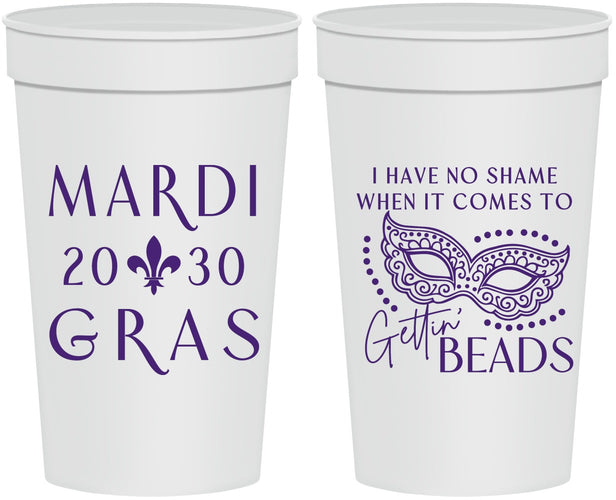 Personalized Mardi Gras 32 oz Stadium Cups - Nola New Orleans | 190006