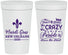 Personalized Mardi Gras 32 oz Stadium Cups - Fleur De Lis | 190013