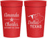 Personalized Wedding 32 oz Stadium Cups - Texas | 192