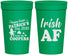 Personalized St Patricks Day 32 oz Stadium Cups - Irish Af Leprechaun | 200012