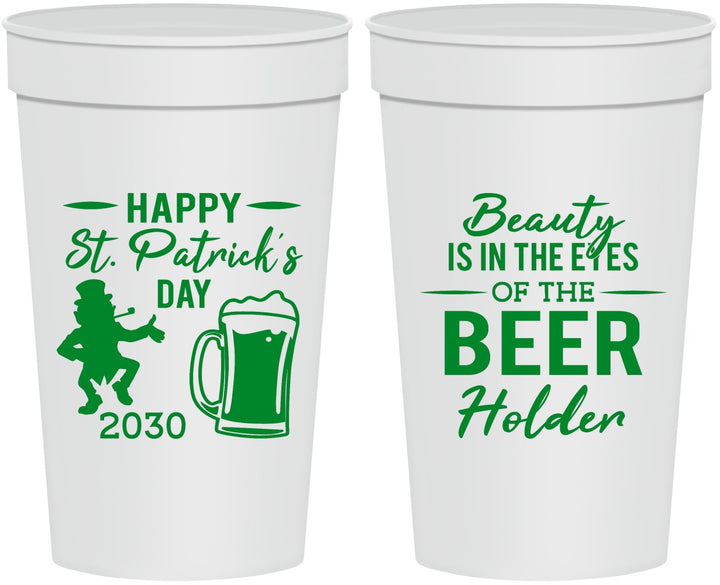 Personalized St Patricks Day 32 oz Stadium Cups - Leprechaun | 200019