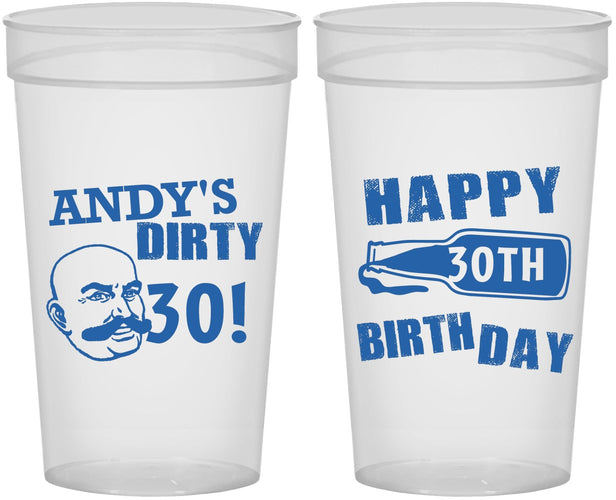 Personalized Birthday 32 oz Stadium Cups - 30th | 20012