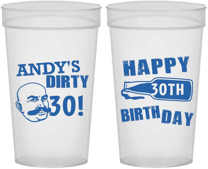 Personalized Birthday 32 oz Stadium Cups - 30th | 20012