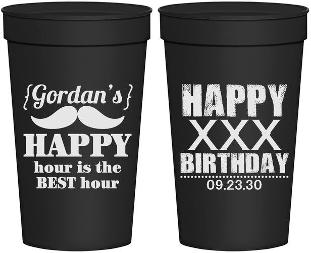Personalized Birthday 32 oz Stadium Cups - 30th | 20013