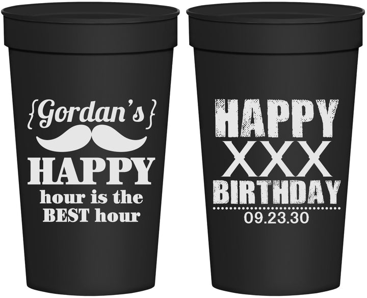 Personalized Birthday 32 oz Stadium Cups - 30th | 20013