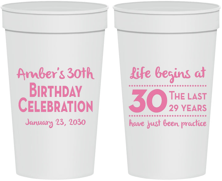 Personalized Birthday 32 oz Stadium Cups - 30th The Last 29 Years | 20019
