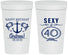 Personalized Birthday 32 oz Stadium Cups - Sexy At 40 | 20027