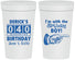 Personalized Birthday 32 oz Stadium Cups - 40th | 20047