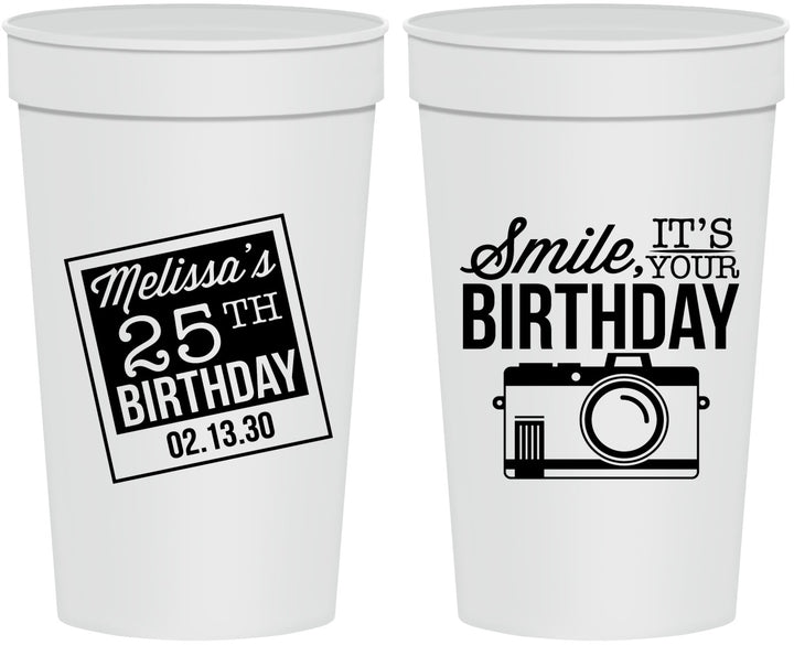 Personalized Birthday 32 oz Stadium Cups - 25th | 20053