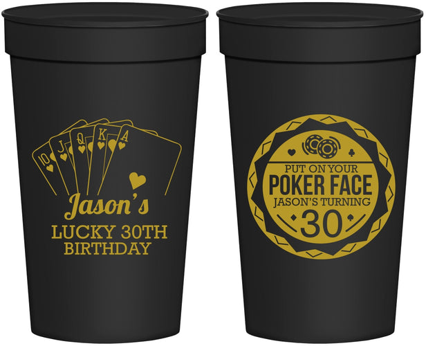Personalized Birthday 32 oz Stadium Cups - 30th Las Vegas | 20060