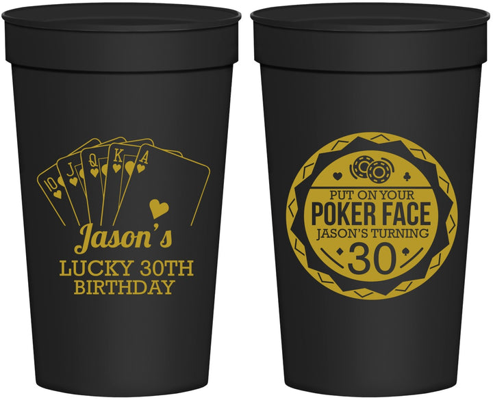 Personalized Birthday 32 oz Stadium Cups - 30th Las Vegas | 20060