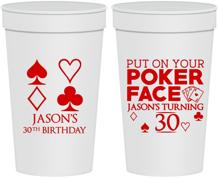 Personalized Birthday 32 oz Stadium Cups - 30th Las Vegas | 20062