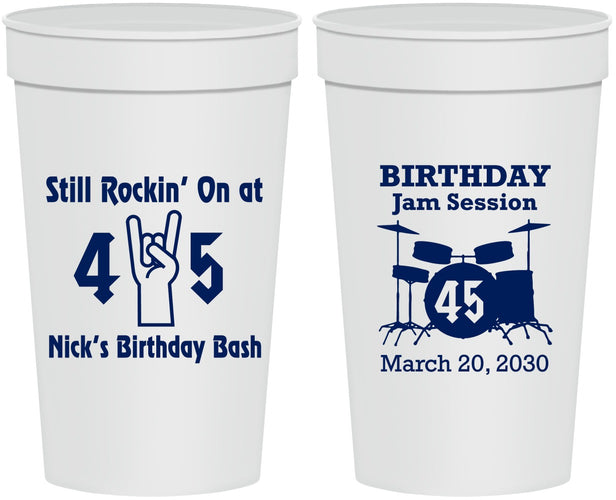 Personalized Birthday 32 oz Stadium Cups - 45th Jam Session | 20069