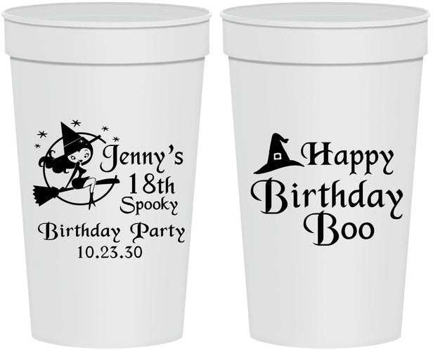 Personalized Birthday 32 oz Stadium Cups - 18th Halloween | 20081