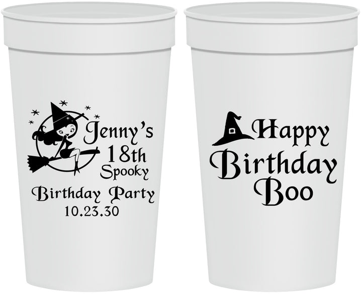Personalized Birthday 32 oz Stadium Cups - 18th Halloween | 20081