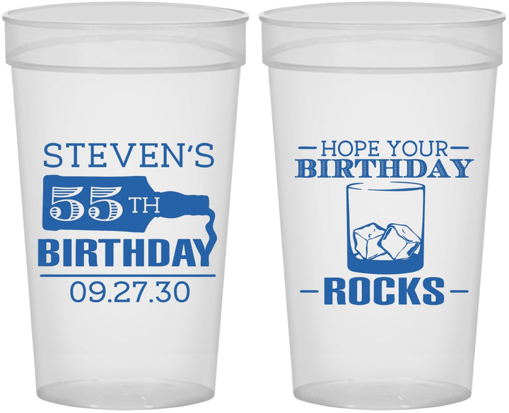 Personalized Birthday 32 oz Stadium Cups - 55th | 20090