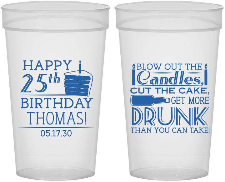 Personalized Birthday 32 oz Stadium Cups - 25th | 20091
