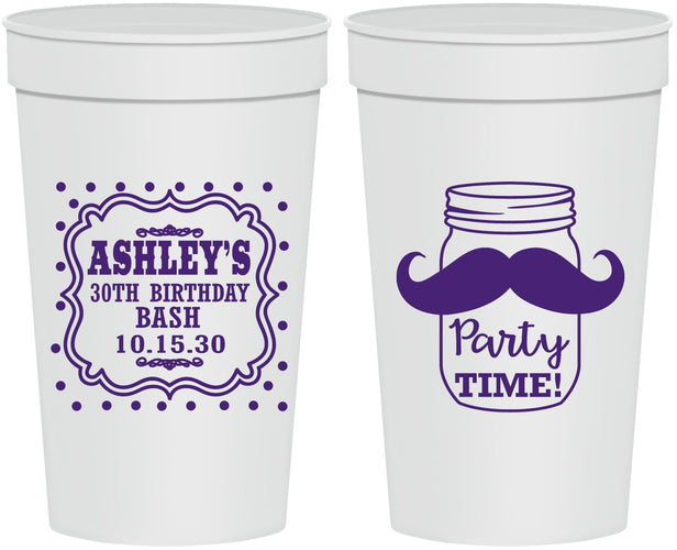 Personalized Birthday 32 oz Stadium Cups - 20th | 20096
