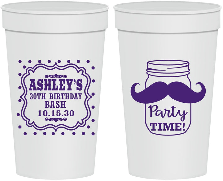 Personalized Birthday 32 oz Stadium Cups - 20th | 20096