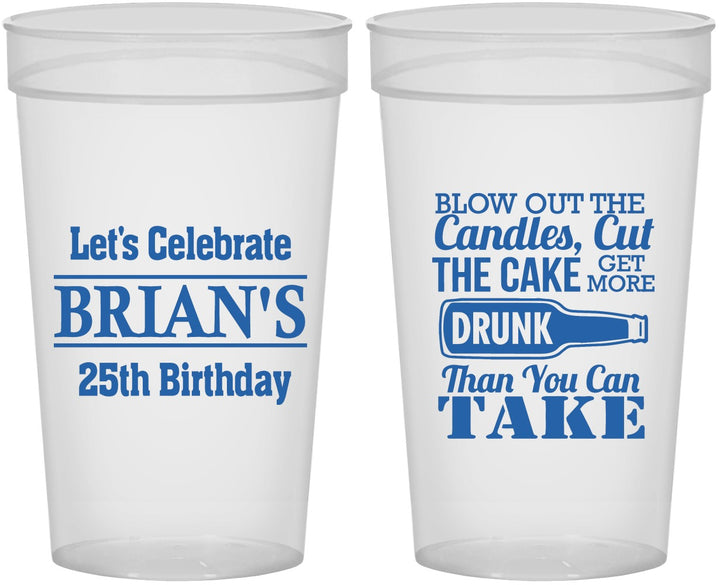 Personalized Birthday 32 oz Stadium Cups - 25th | 20100