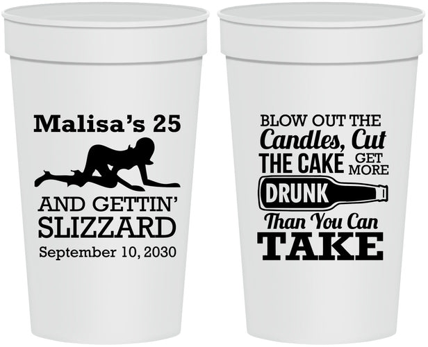 Personalized Birthday 32 oz Stadium Cups - 25th Strip Club | 20102