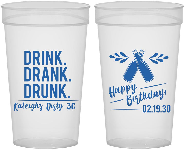 Personalized Birthday 32 oz Stadium Cups - 30th Dirty | 20110