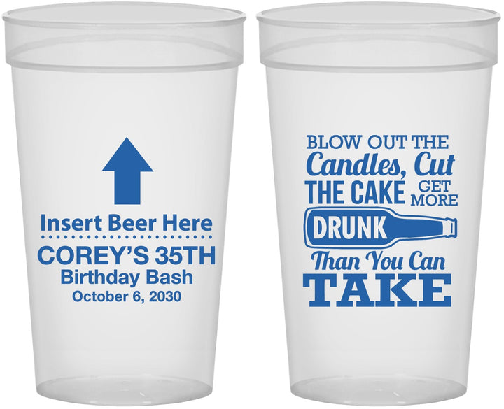 Personalized Birthday 32 oz Stadium Cups - 35th | 20111