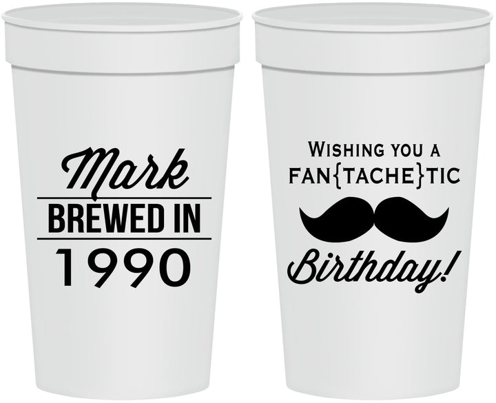Personalized Birthday 32 oz Stadium Cups - 40th | 20119