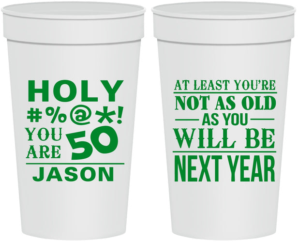 Personalized Birthday 32 oz Stadium Cups - 50th | 20122