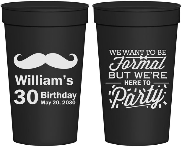 Personalized Birthday 32 oz Stadium Cups - 30th | 20132