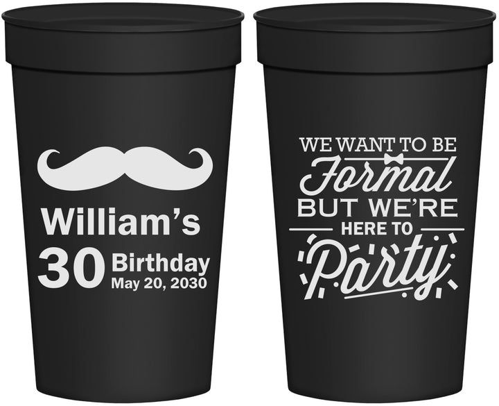 Personalized Birthday 32 oz Stadium Cups - 30th | 20132