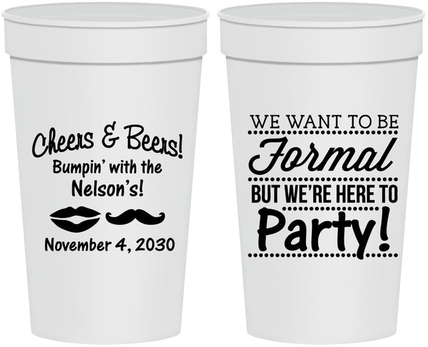 Personalized Birthday 32 oz Stadium Cups - Cheers Beers Formal | 20133