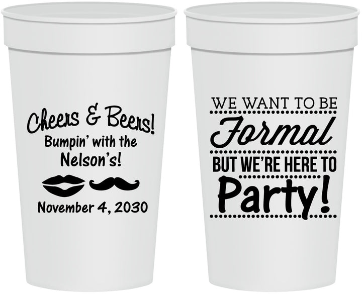 Personalized Birthday 32 oz Stadium Cups - Cheers Beers Formal | 20133