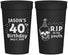 Personalized Birthday 32 oz Stadium Cups - 40th Rip Youth | 20141