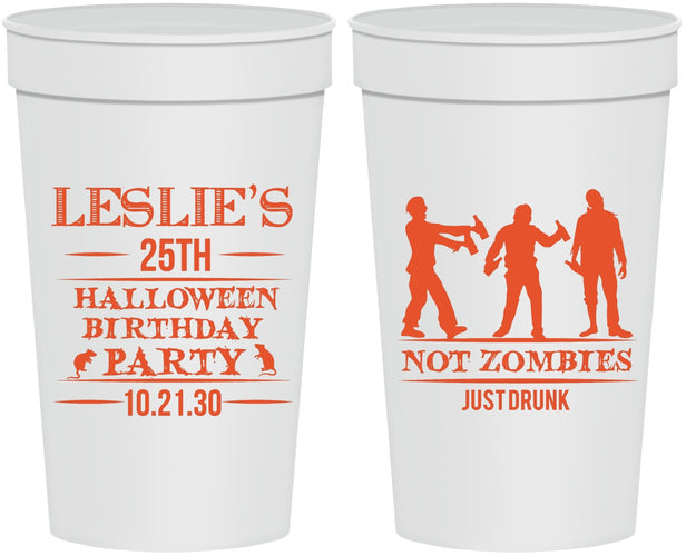 Personalized Birthday 32 oz Stadium Cups - 25th Halloween | 20143