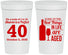 Personalized Birthday 32 oz Stadium Cups - 40th Wine | 20155