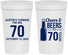 Personalized Birthday 32 oz Stadium Cups - Cheers Beers To 70 Years | 20161