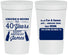 Personalized Birthday 32 oz Stadium Cups - Cheers Beers To 40 Years | 20165