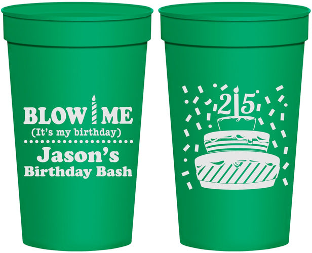 Personalized Birthday 32 oz Stadium Cups - 25th | 20169