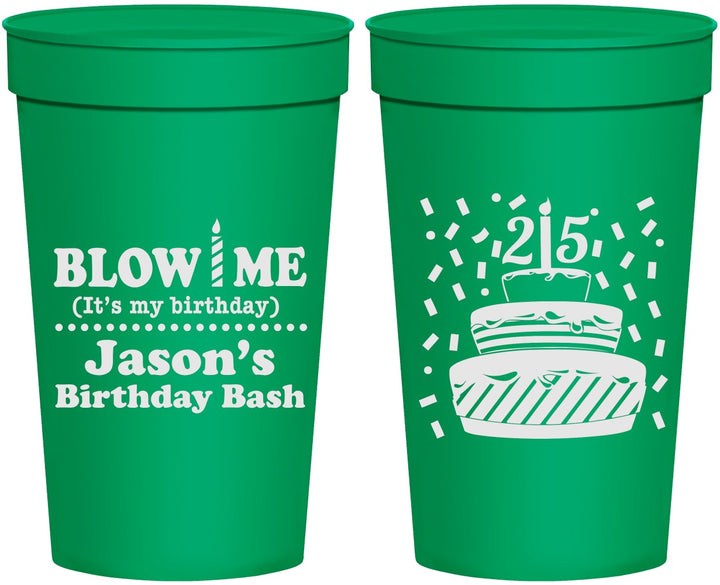 Personalized Birthday 32 oz Stadium Cups - 25th | 20169