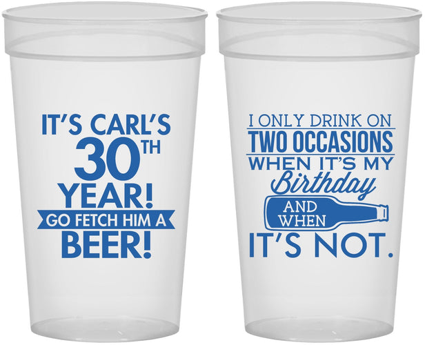 Personalized Birthday 32 oz Stadium Cups - 30th | 20170